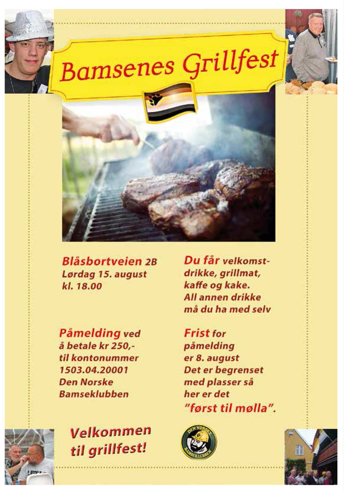 Bamsenes Grillfest 15. august