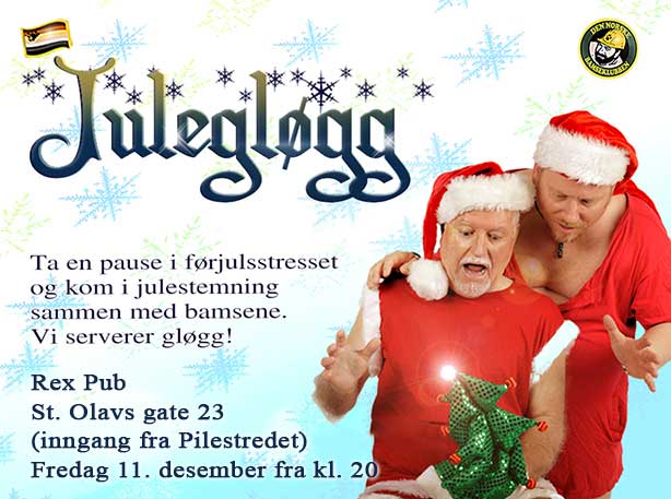 Julegløgg 11. desember kl. 20 på Rex Pub