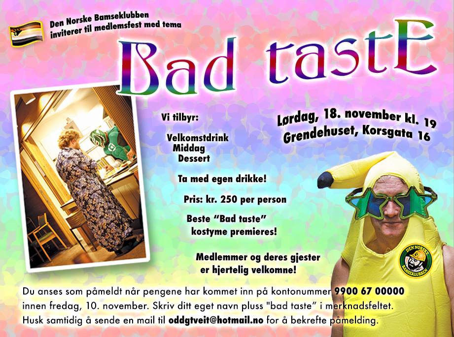 Bad Taste Party, November 2017