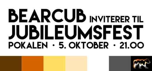 Bearcub inviterer til jubileumsfest på Pokalen 5. oktober kl. 21